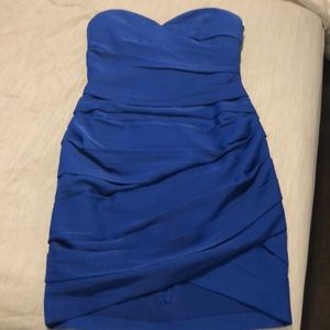 BCBG blue tight fitted dress